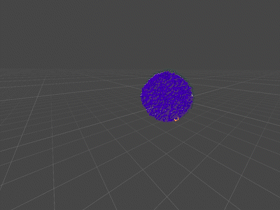 a particle simulation demonstrating a bigger explosion
